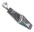 Turquoise Inlay Southwest Sterling Silver Pendant GS58537